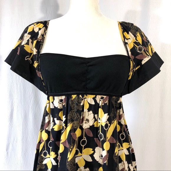 Bauhaus Fraulein Floral Print Peasant Dress - Picture 2 of 8